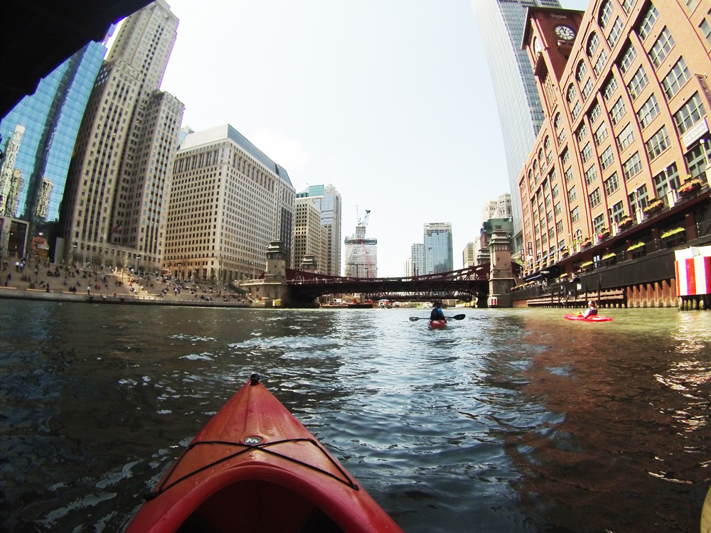Kayaking Chicago River