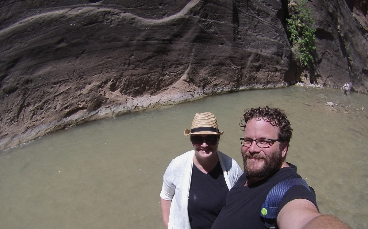 selfie at Zion National Park 