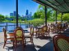 Dine at The Patio at Café Brauer With Pond Views of the Nature Boardwalk and the City Skyline