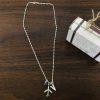 Airplane Necklace with charms