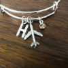 airplane bracelet with charms