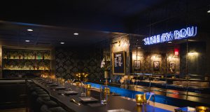 A Speedy Sushi and Omakase Experience Has Opened at Art Deco Claridge Hotel