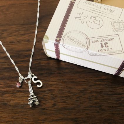 Eiffel Tower Necklace With Charms