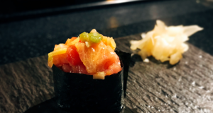 Enjoy a Speedy Sushi and Omakase Date With a Speakeasy Feel Inside Hotel Lincoln in Chicago Sushi by Bou omakase Chicago